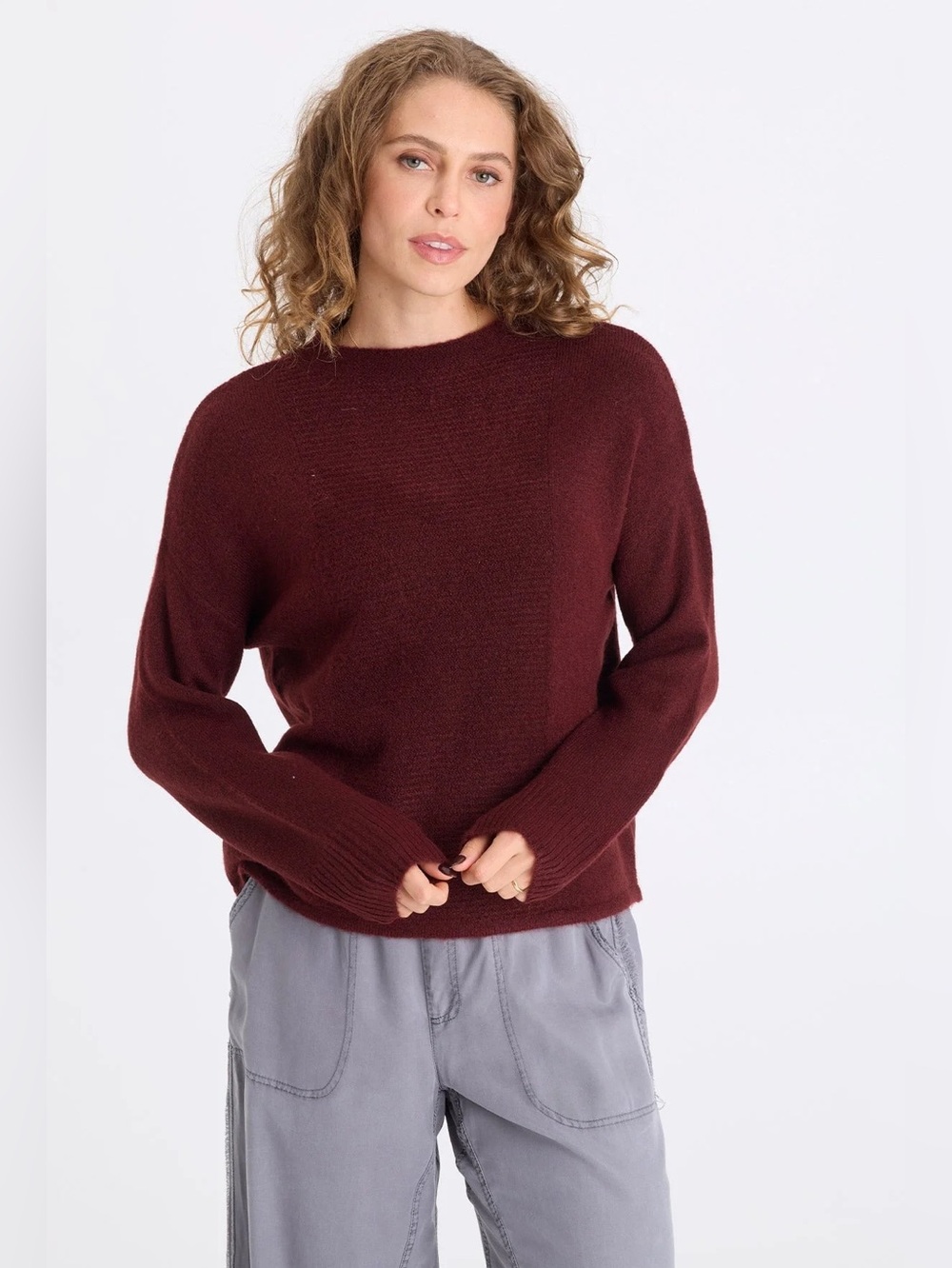 XCVI
MADU SWEATER-KNIT HIGH NECK TOP